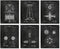 Nikola Tesla Wall Art Patent Prints (8"x10") Set of 6 - Engineer Gifts - Geek Home Decor