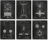 Nikola Tesla Wall Art Patent Prints (8"x10") Set of 6 - Engineer Gifts - Geek Home Decor