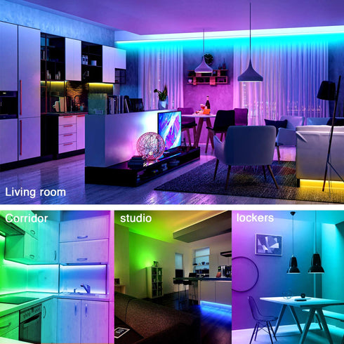 32.8ft Led Lights dalattin Led Strip Lights Color Changing Lights with 44 Keys Remote,1 Roll of 32.8ft
