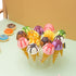 BLBYHO 2 Pack €‘ Acrylic Ice Cream Cone Holder Stand, Charcuterie Food Cone Holder, Waffle Cupcake Sugar Cone Holder Stand, 14 Holes, Easy to Assemble, Ideal Display Stand for Party, Baking Sell