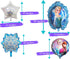 Frozen Birthday Party Supplies. Elsa and Anna Balloon Bouquet. Snowflakes Balloon. Metallic Tinsel Foil Fringe. 28pc party decoration kit.