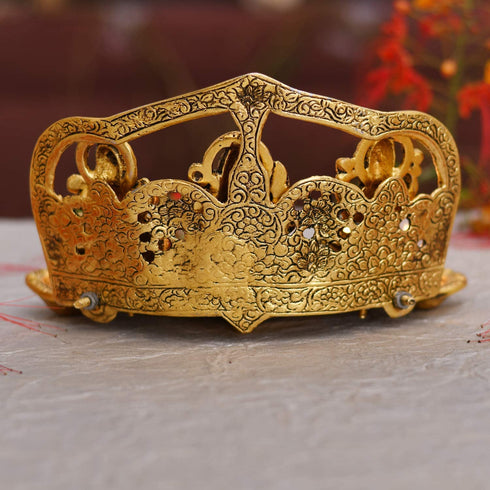 NOBILITY Laxmi Ganesha Saraswati Idol Diya Oil Deepak - Metal Lakshmi Ganesha Showpiece Statue - Traditional Diya for Diwali Puja - Diwali Home Decoration Items Gift