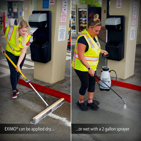 EXIMO® Waterless Concrete Cleaner (0.75 lbs) for Driveway, Garage, Basement, and Walkway Surfaces, Advanced Stain Remover for Oils and Other Petroleum Stains
