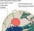 3 Pcs Japanese Wall Art Great Wave Sunset Canvas Art Prints with Frame, Sunrise Lake Landscape Nature Wall Art Painting with Hanging Roping and Nails Wall Hanging for Room(10.8x10.8 inches)