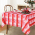 LUSHVIDA Valentine's Day Checkered Rectangle Table Cloth- Love Heart Patterned Washable Microfiber Tablecloth Decorative Table Covers for Wedding Holiday Party Kitchen Dinning, 150 GSM, 60 x 84 inch