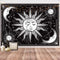 HOTMIR Wall Tapestry Black and White - Aesthetic Tapestry Wall Hanging Moon Tapestry as Wall Art for Bedroom, Living Room, Dorm Decor - Printed Without Fringe (54x72 Inches, 140x185 cm)