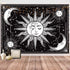 HOTMIR Wall Tapestry Black and White - Aesthetic Tapestry Wall Hanging Moon Tapestry as Wall Art for Bedroom, Living Room, Dorm Decor - Printed Without Fringe (59.1x82.7 Inches, 150x210 cm)