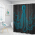 Artsbay Blue Octopus Shower Curtain Marine Ocean Sea Animal Bath Curtain Waterproof Bathroom Decor with 12 Hooks 72x72inch