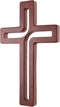 4Soul Wall Cross | Wooden Cross For Wall | Home wall decor | Decorative Hanging Cross 10 Inch (Brown)