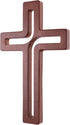 4Soul Wall Cross | Wooden Cross For Wall | Home wall decor | Decorative Hanging Cross 10 Inch (Brown)