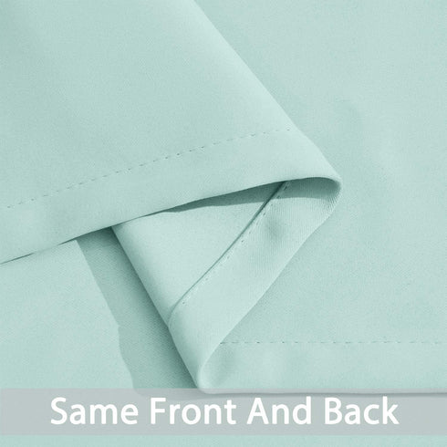 Yakamok Blackout Curtains for Bedroom?Thermal Insulated Room Darkening Drapes for Living Room, Set of 2 Panels (Aqua,38 x 45Inch)