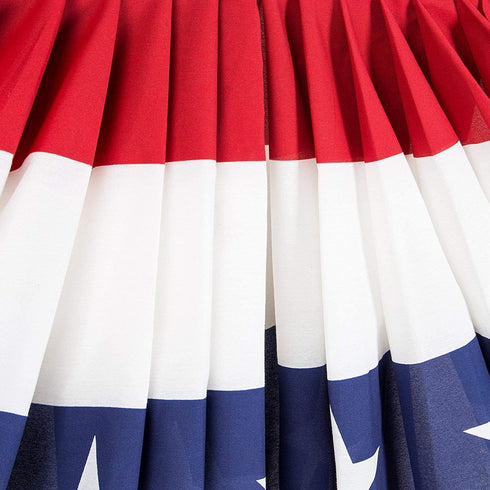Valley Forge American Fan Flag 3' x 6' Polycotton Sentinel 100% Made In U.S.A. Stars and Stripes Bunting Canvas Header Brass Grommets Model 36636010-5-S,Multi color