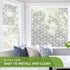 Beautysaid Window Film Privacy: Frosted Glass Window Film Non-Adhesive Self, No Glue Static Cling Film, Anti-UV Decorative Window Film for Living Room Bathroom Kitchen 35.4x78.7inch
