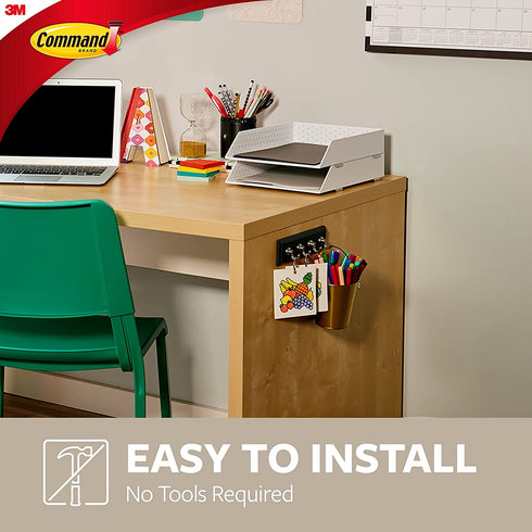 Command Key Rail, Slate, 1-Rail, 6-Strips, Organize Damage-Free