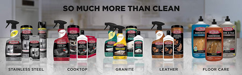 Weiman Granite Wipes - Clean, Brighten, and Protects Solid Sealed Stone Surfaces - 30 Count (2 Pack)