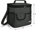 Large Insulated Lunch Bag for Women Men, 10L Leakproof Thermal Reusable Lunch Box for Adult & Kids, Tall Meal Prep Lunch Cooler Tote with 4 Pockets for Office Work by Tirrinia, Black