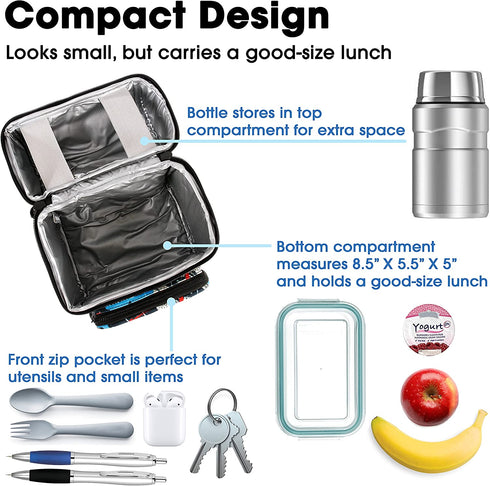 J World Corey Kids Lunch Bag. Insulated Lunch-Box for Women