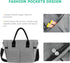 KIPBELIF Insulated Lunch Bags for Women - Large Tote Adult Lunch Box for Women with Shoulder Strap, Side Pockets and Water Bottle Holder, Gray, Normal Size