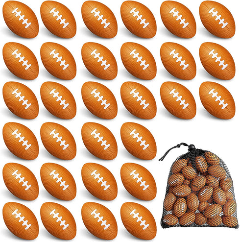 40 Packs 1.4 inch Mini Football Sports Stress Ball,Mini Foam Sports Ball,Mini Footballs Bulk for Footballs Party Favors Supplies Decoration and Outdoor Games