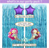 Mermaid Party Supplies, 50 pcs Mermaid Party Favors - Banner, Balloons, Hanging Swirl, Foil Curtains, Paper Fans, Sea Theme Decorations for Girl's Party and Baby Shower Party
