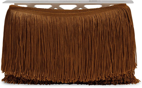 Trims by the Yard 6" Chainette Fringe Trim | Cocoa | (10 yard cut)