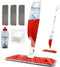 Small Spray Floor Mop - 360 Degree Spin Hardwood Floor Mop with 360ML Refillable Tank, 3 Washable Mop Pads, 10 Pcs Disposible Mop Pads, Dust Dry Wet Mop for Kitchen Laminate Hardwood Ceramic