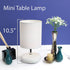 Simple Designs LT2005-WHT Stonies Small Stone Look Bedside Table Lamp, White
