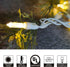 Yirunfa Christmas String Lights 50 Warm White LED T5 Xmas Light 17FT, 120V UL, White Wire Connectable for Outdoor and Indoor Decorations, Wedding, Tree, Garden, Bedroom