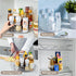 Empaxum 2 Pack Lazy Susan Cabinet Organizer 9" Clear Plastic Turntable Organizer Rotating Spice Rack Kitchen Storage Cosmetic Makeup Organizers for Pantry, Countertop, Fridge, Shelf, Vanity, Bathroom