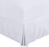 Utopia Bedding King Bed Skirt - Soft Quadruple Pleated Ruffle - Easy Fit with 16 Inch Tailored Drop - Hotel Quality, Shrinkage and Fade Resistant (King, White)