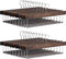 High-Grade Wooden Slack/Trouser Pants Hangers with Non Slip Bar (20 Pack) Smooth Finish, Durable Wooden Hangers - Slim & Sleek Space Saving Closet Hangers, 360° Hook- Ideal for Pant, Jeans, Slacks Etc