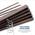High-Grade Wooden Slack/Trouser Pants Hangers with Non Slip Bar (20 Pack) Smooth Finish, Durable Wooden Hangers - Slim & Sleek Space Saving Closet Hangers, 360° Hook- Ideal for Pant, Jeans, Slacks Etc