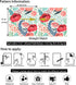 Blooming Wall Peel&Stick Red Flower Green Leaves Self-Adhesive Prepasted Wallpaper Wall Mural (Red Floral)