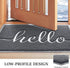 BeneathYourFeet Door Mat, Durable Welcome Mat Low Profile Floor Mat Front Doormat Indoor and Outdoor Doormat Non Slip Rugs for Entryway, Patio, High Traffic Areas (32"x20", Grey)