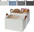 GRANNY SAYS Storage Bins for Shelves, 2-Pack Linen Closet Organizers and Storage Baskets Extra Large, Beige Shelf Baskets