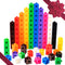 TOYLI 100 Piece Linking Cubes Set for Counting, Sorting, STEM, Connecting Blocks Math Links Manipulatives Educational Toy for Preschool, Kindergarten, Homeschool