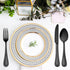 LIANYU 20-Piece Black Silverware Set for 4, Stainless Steel Flatware Cutlery Set with Pearled Edge, Home Kitchen Restaurant Tableware Utensils Include Knives Spoons Forks, Dishwasher Safe