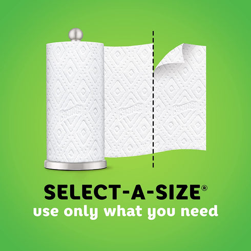 Bounty Select-A-Size Paper Towels, White, 2 Double Plus Rolls = 5 Regular Rolls
