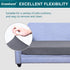 Granbest Premium Water-Repellent Couch Seat Cushion Cover, High Stretch Jacquard Fabric Sofa Seat Slipcover Protectors (Light Gray, Sofa Cushion)