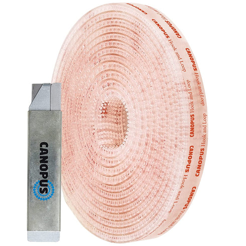CANOPUS Hook and Loop Tape with Adhesive (½ in x 6 ft), Heavy Duty Reclosable Fastener SJ3560, Mounting Tape for Hanging Picture Frames, Routers, Decoration, Made in USA