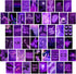 WOONKIT Purple Wall Collage Kit Aesthetic Pictures, Wall Decor for Bedroom Aesthetic, Photo Wall Collage, Room Decor for Teen Girls, Purple Wall Decor, Collage Kit, Trendy Teen, 50PCS 4x6 INCH