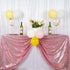 Pink Gold Square Tablecloth 72x72-Inch Sequin Tablecloth Birthday Decor Baby Shower Table Cloths for Parties Wedding Tablecloths Fuchsia Pink Table Skirts for Round Tablecloth (72"x72", Pink Gold)