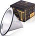 Apace Living Pour Over Coffee Filter - Wide Metal Base Reusable Stainless Steel Coffee Dripper - Perfect for Chemex Hario Bodum & Other Coffee Makers - Paperless Coffee Filter for Sustainable Brewing