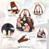LOKASS Lunch Bag for women Insulated Lunch Tote Fashionable Cooler Bag Thermal Lunch Box with Detachable Shoulder Strap for Work/Picnic/Beach(Peony)