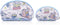 FINEX 2 pcs Set Toy Story PU Leather ONE Cosmetic Bag Make up Organizer + ONE Coin Purse with Straps