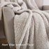 Ultra Soft Cozy Sherpa Throw Blanket, 2 Tones Ombre Light Brown Pattern Reversible, Light Weight Warm Decorative Boho Style Throw Blanket Cover for Sofa, Couch, Bedroom,Travel, 50?x60?
