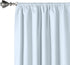 Amazon Basics Room Darkening Blackout Window Curtains with Grommets - 42 x 96-Inch, Light Gray, 2 Panels