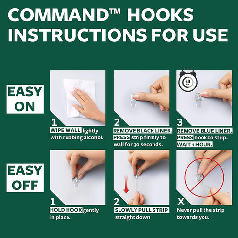 Command Outdoor Light Clips, 16 clips, 20 strips, Water-Resistant Adhesive (17017CLR-AWES)