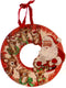 Primitives by Kathy Vintage Wooden Wreath Vintage Santa and Reindeer