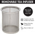 Primula Half Moon Teapot Set with 4 Tea Cups, Removable Infuser, Borosilicate Glass Tea Maker, Stainless Steel Filter, Dishwasher Safe, 40-Ounce, Tea Gift Set, Tea Set for Service of 4 Adults